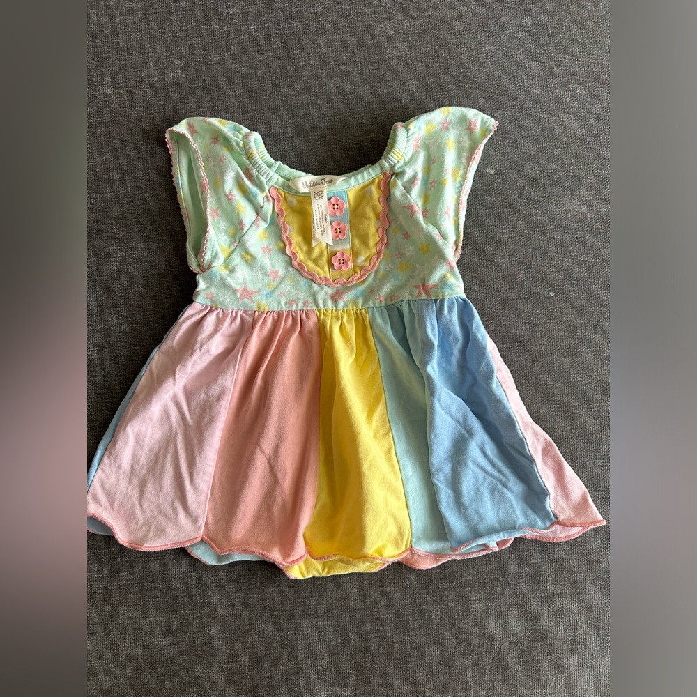 Matilda Jane 6-12 Month Pastel Dress (no diaper cover)